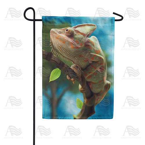 Chameleon Lizard Double Sided Garden Flag