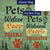 Pets Welcome Sign Double Sided Flags Set (2 Pieces)