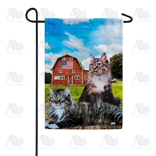 Farm Felines Double Sided Garden Flag