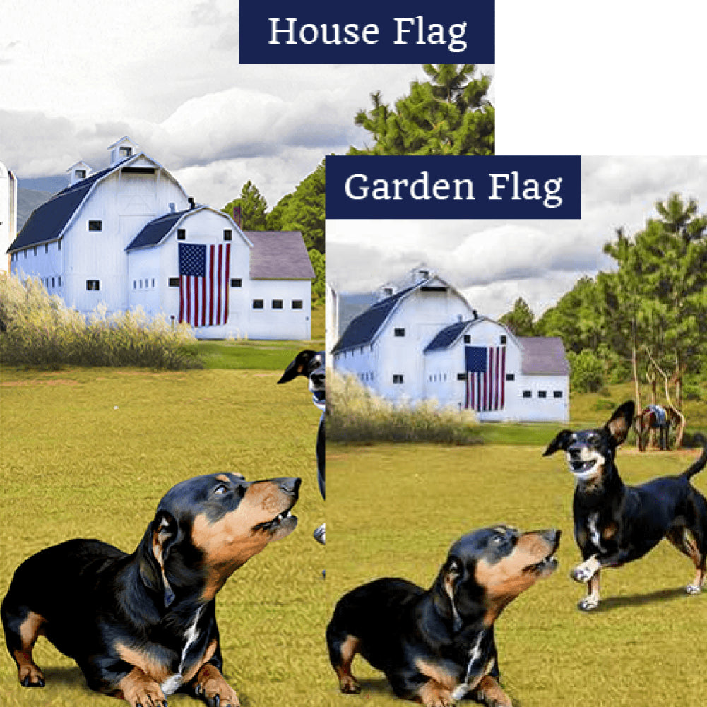 Hot Dog! Let's Play! Double Sided Flags Set (2 Pieces)