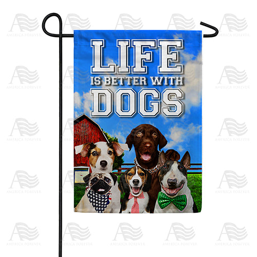 Dog Models Double Sided Garden Flag