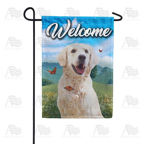 Singing Dog Double Sided Garden Flag