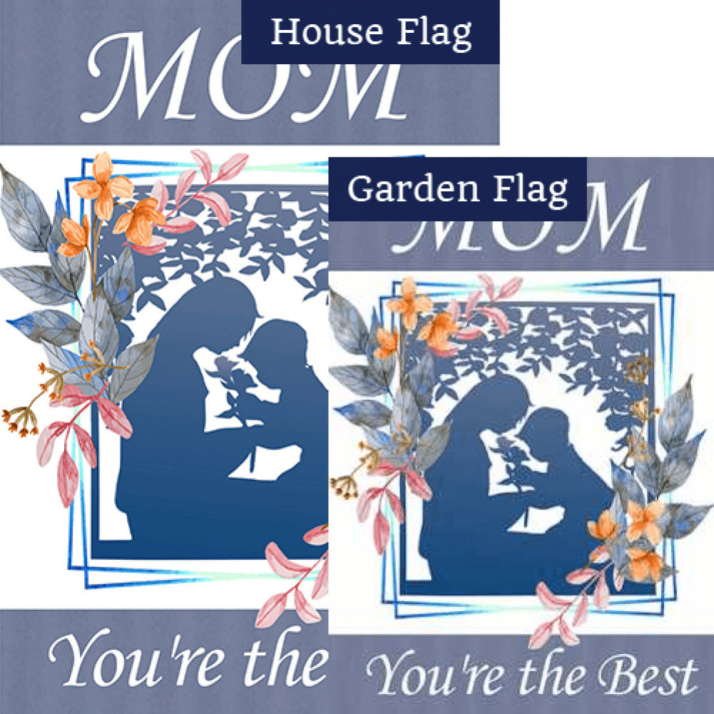 Mom, You're The Best Double Sided Flags Set (2 Pieces)