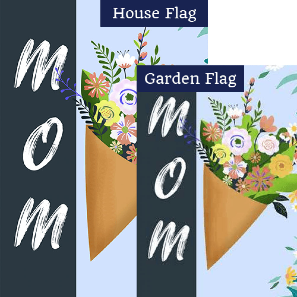 Bouquet For Mom Double Sided Flags Set (2 Pieces)