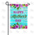 Happy Mother's Day On Blue Wood Double Sided Garden Flag