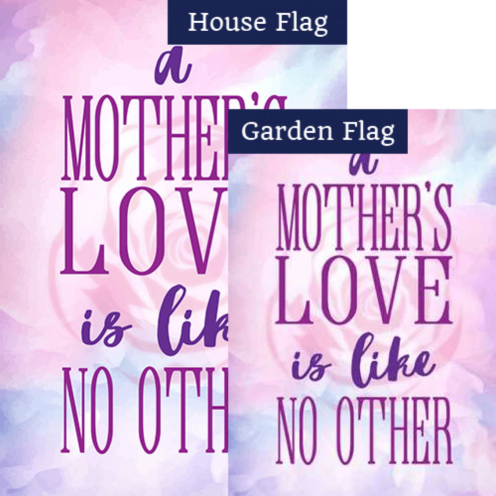 Mother's Love Is Like No Other Double Sided Flags Set (2 Pieces)