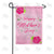 Pink Mother's Day Greeting Double Sided Garden Flag