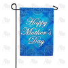 Mother's Day Blue Lattice Double Sided Garden Flag