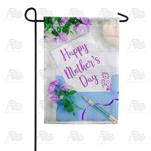 To Mom, Signed With Love Double Sided Garden Flag