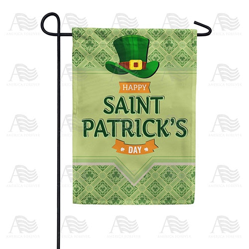Happy Saint Patrick's Day Double Sided Garden Flag
