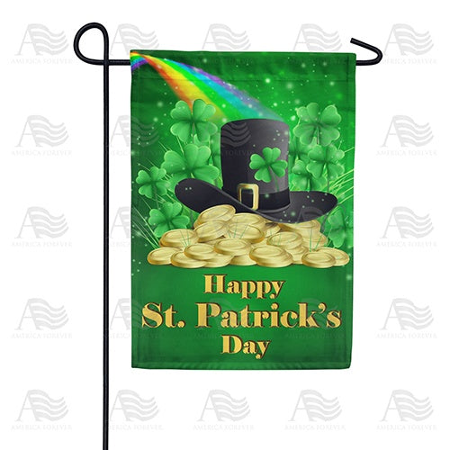 Leprechaun Hidden Stash Double Sided Garden Flag