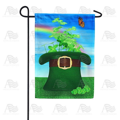 Hat Of Clover Double Sided Garden Flag