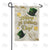 Happy St. Patrick's Day Gold Tone Double Sided Garden Flag