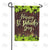 St. Patrick's Day Shamrocks And Wood Double Sided Garden Flag