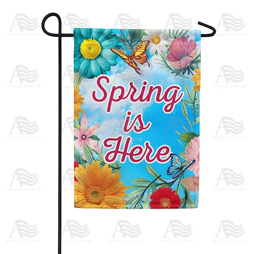 Spring Is Here Double Sided Garden Flag