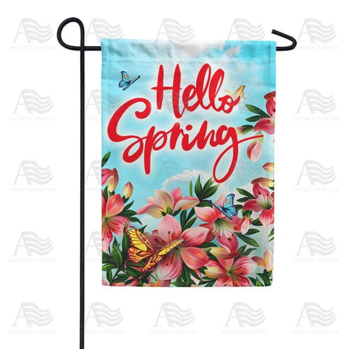 America Forever Spring Pink Lilies Double Sided Garden Flag: Flagsrus ...