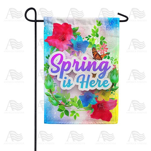Spring Watercolor Double Sided Garden Flag