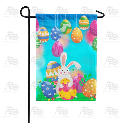 Decorating Easter Eggs Double Sided Garden Flag