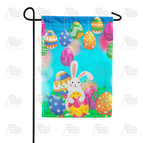 Decorating Easter Eggs Double Sided Garden Flag