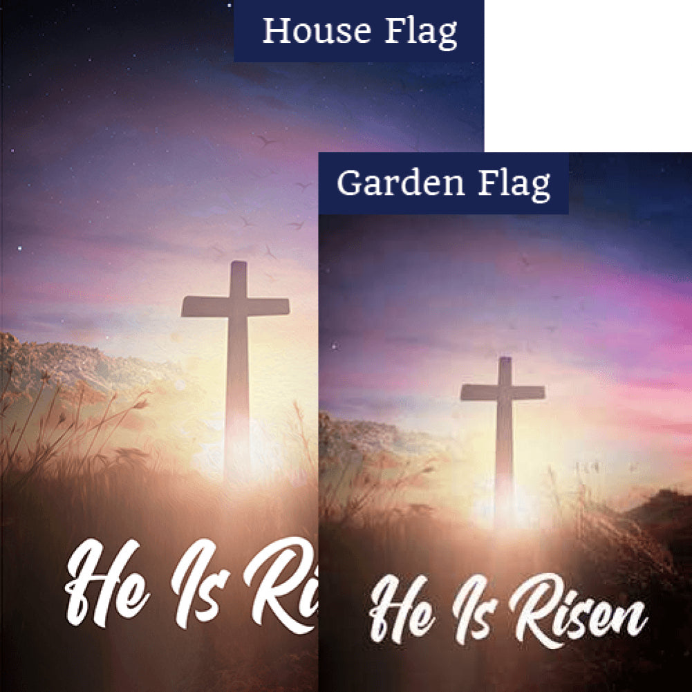 The Resurrection Double Sided Flags Set (2 Pieces)