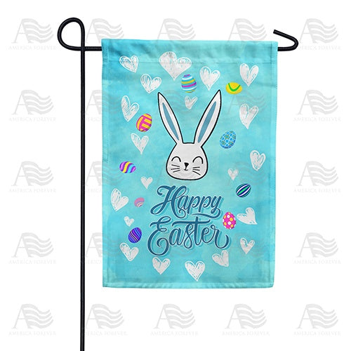 Hearts And Eggs Double Sided Garden Flag