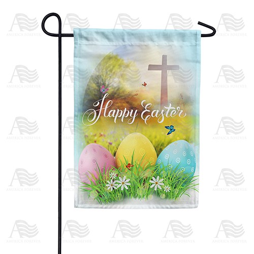 Happy Easter Morning Double Sided Garden Flag