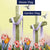 Cross And Tulips Double Sided Flags Set (2 Pieces)