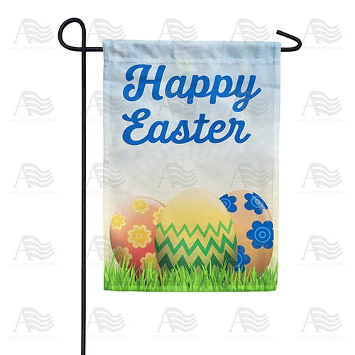 America Forever Happy Easter Eggs Double Sided Garden Flag