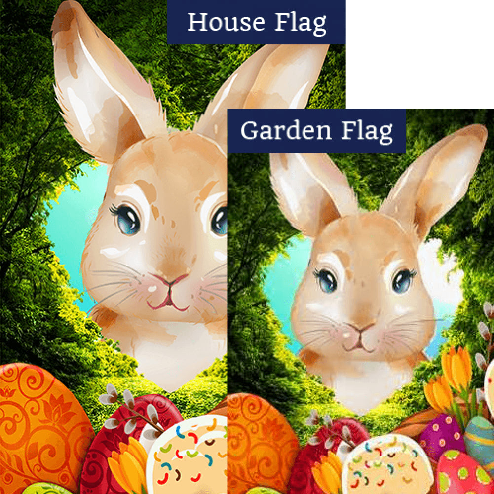 Double Checking Easter Deliveries Double Sided Flags Set (2 Pieces)