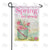 Pail Of Pink Roses Double Sided Garden Flag