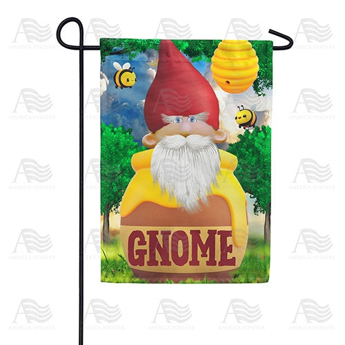 Honey Gnome Double Sided Garden Flag
