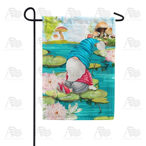Gnome Pond Double Sided Garden Flag