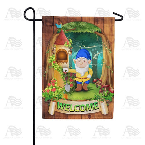 There's No Place Like Gnome Double Sided Garden Flag