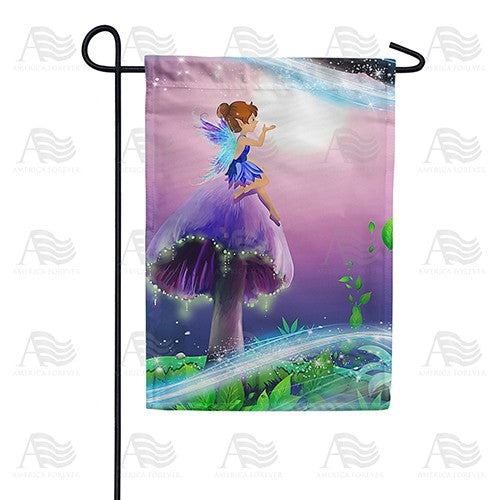 Blowing Fairy Dust Double Sided Garden Flag