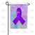 Purple Ribbon Double Sided Garden Flag