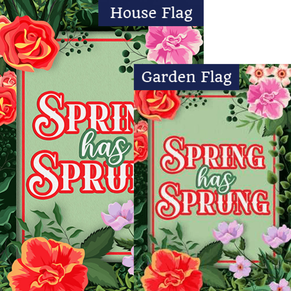 Spring Arrival Double Sided Flags Set (2 Pieces)