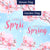 Spring Cherry Blossoms Double Sided Flags Set (2 Pieces)