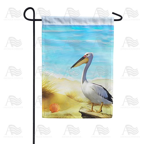 Pelican Beach Double Sided Garden Flag