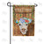 Brown And White Heifer Double Sided Garden Flag