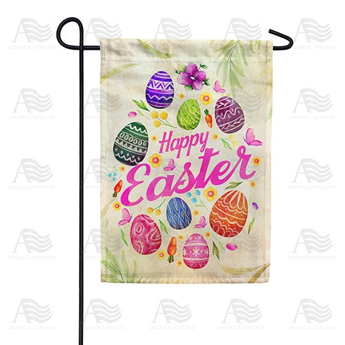 Easter Egg Swirl Double Sided Garden Flag