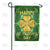 Gold Clover Medallion Double Sided Garden Flag