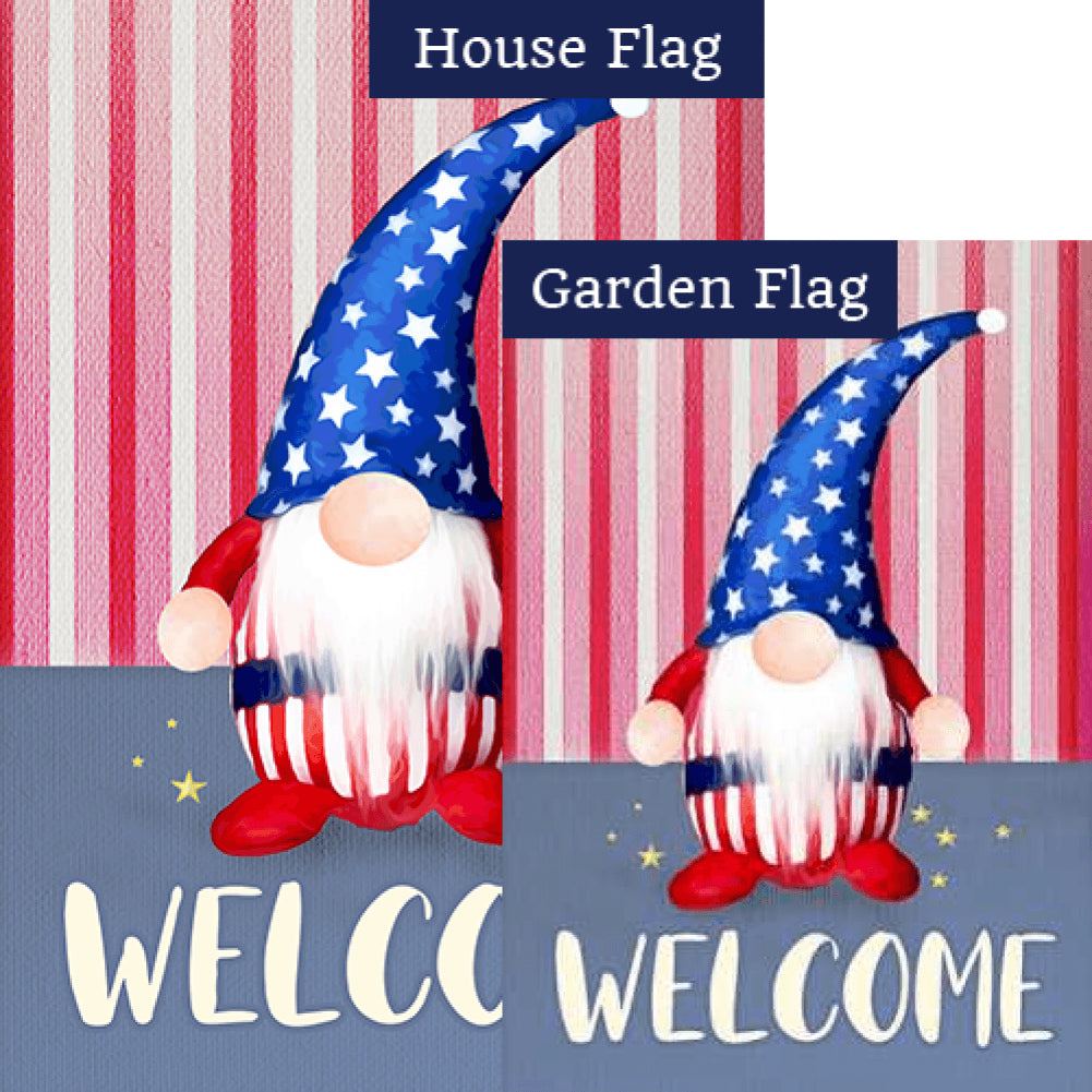 Uncle Sam Gnome Flags Set (2 Pieces)