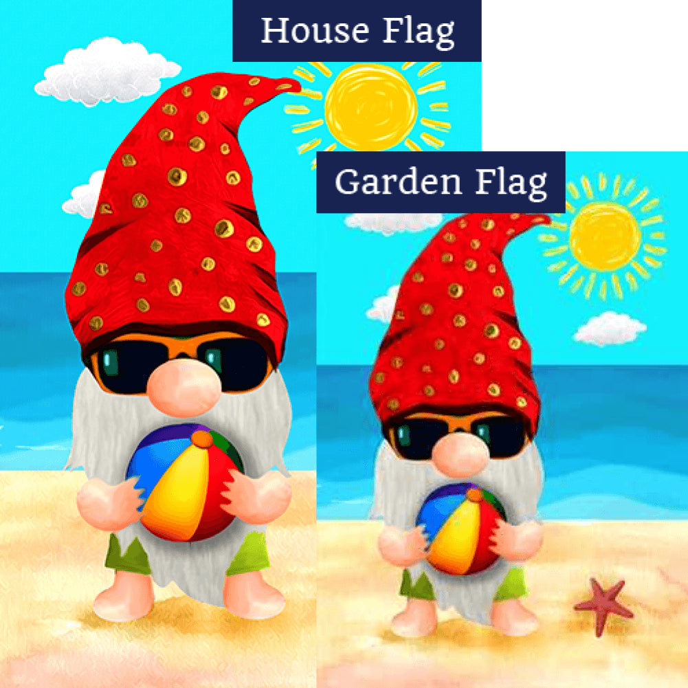 Beach Gnome Flags Set (2 Pieces)