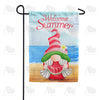 Gnome At Seashore Double Sided Garden Flag