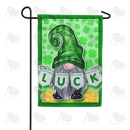 Irish Gnome Luck Double Sided Garden Flag