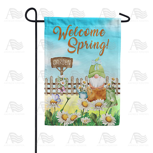 Gnome Gardener Double Sided Garden Flag