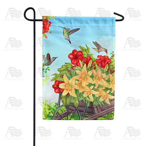 America Forever Hummingbird Haven Double Sided Garden Flag