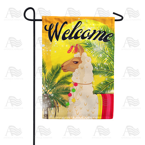 Exotic Llama Double Sided Garden Flag