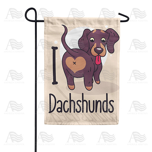 Dachshund Lover Double Sided Garden Flag