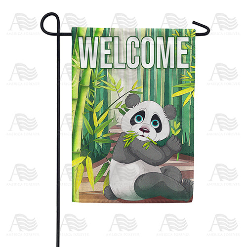 Bamboo Loving Panda Double Sided Garden Flag
